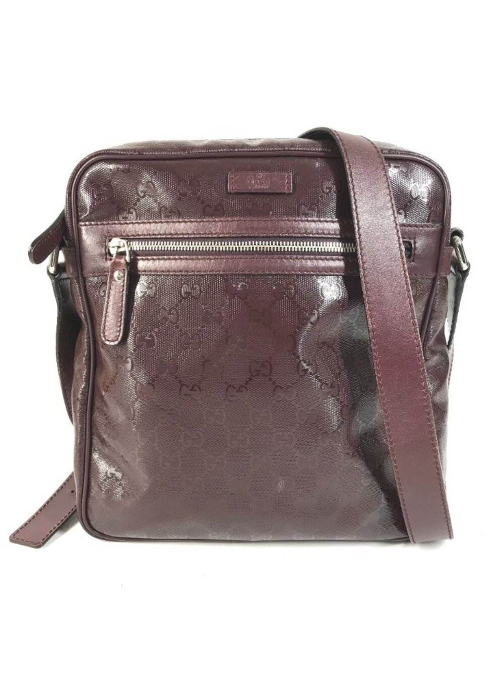 Gucci Shoulder Bag GG Logo Imprime Supreme Purple